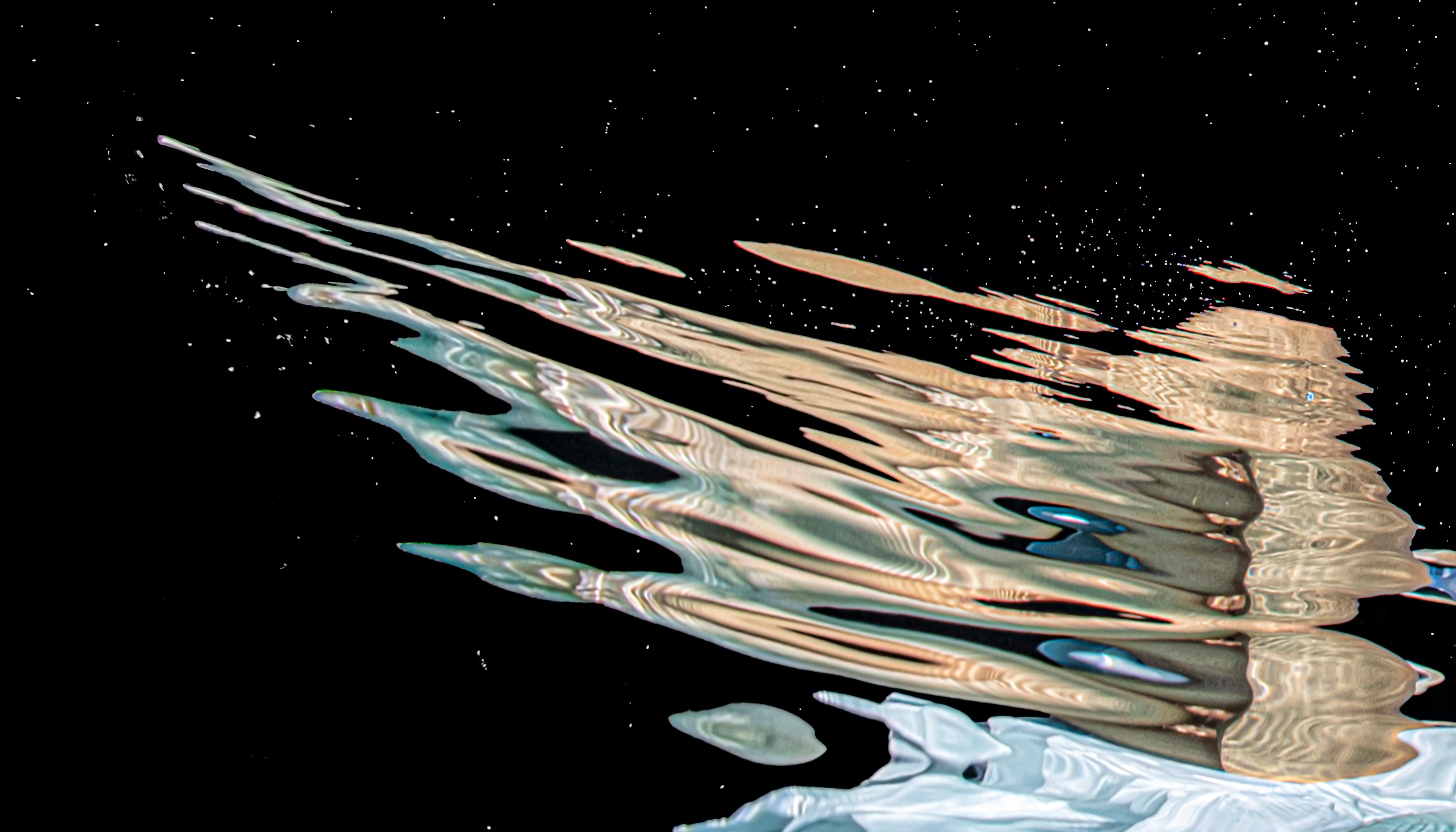 Brushstroke - underwater photograph from series REFLECTIONS - acrylic 26 x 48