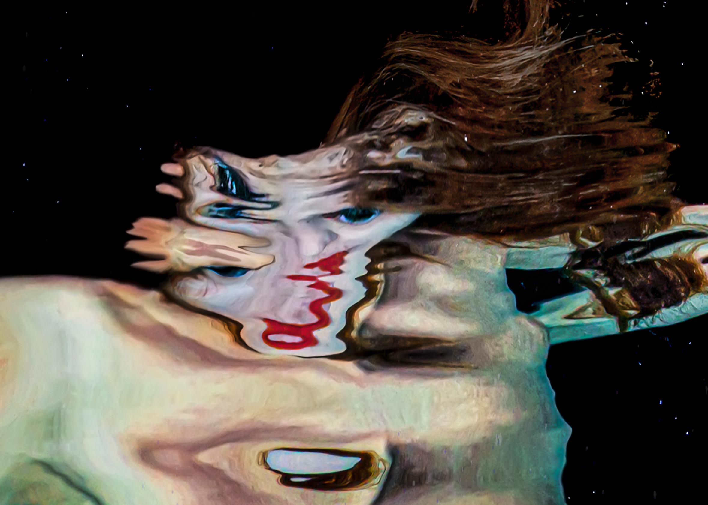 Capricho - underwater nude photograph from series REFLECTIONS - acrylic 32 x 48