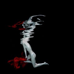 Carmen - underwater nude photo - print on aluminum 12 x 12"