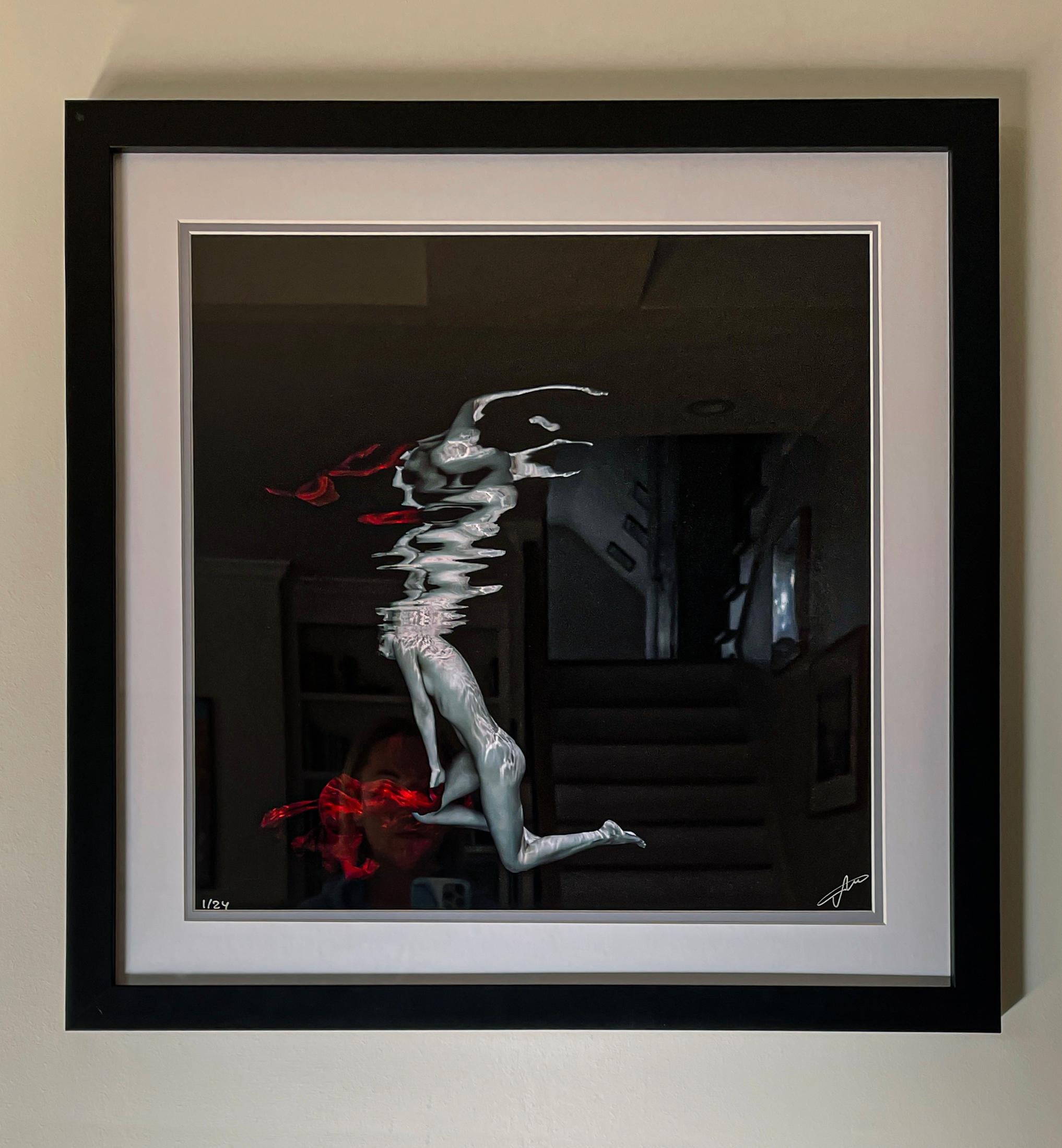 Carmen - underwater nude photograph - print on paper 23 x 23