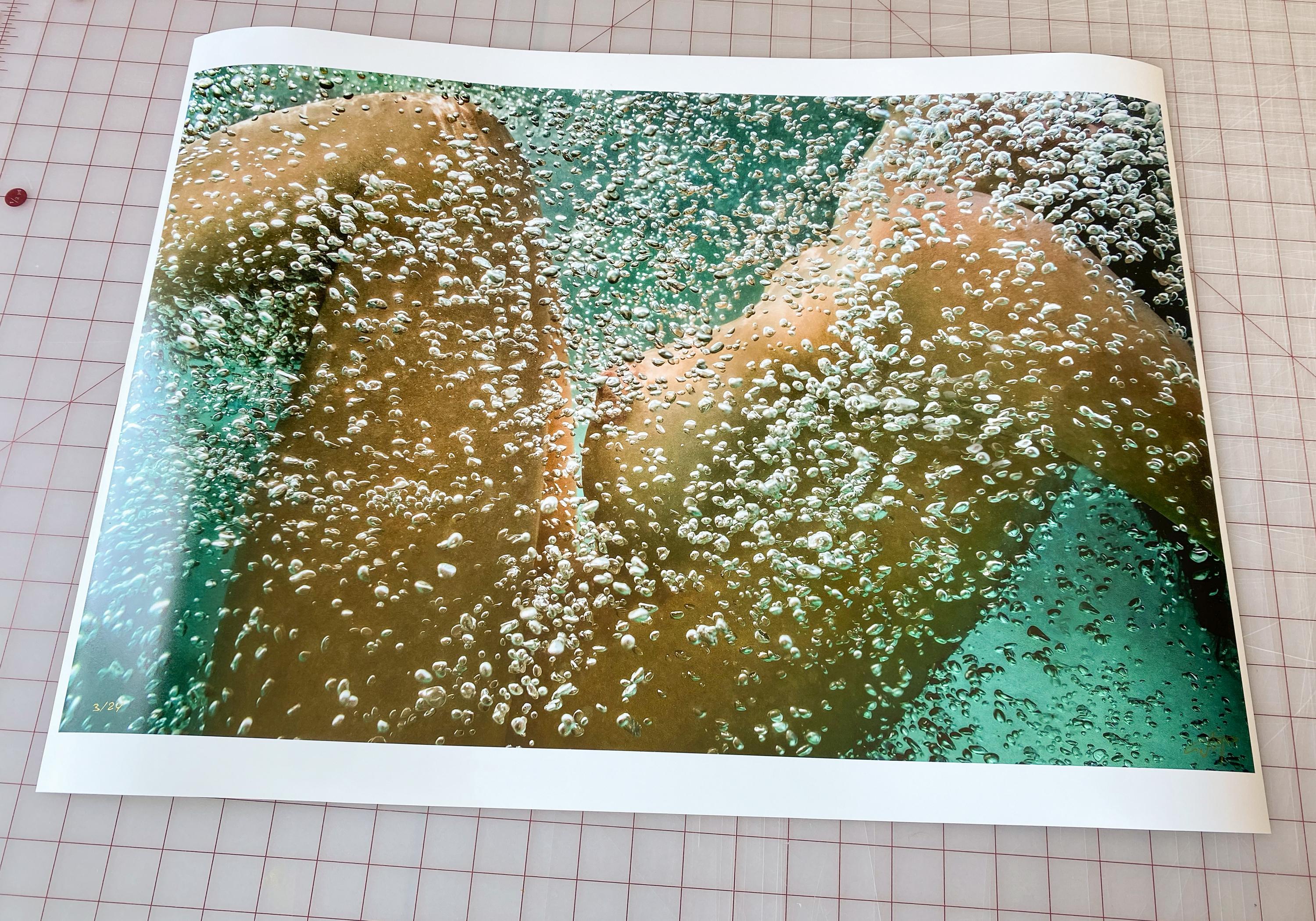 Champagne - underwater nude photograph - archival pigment 16