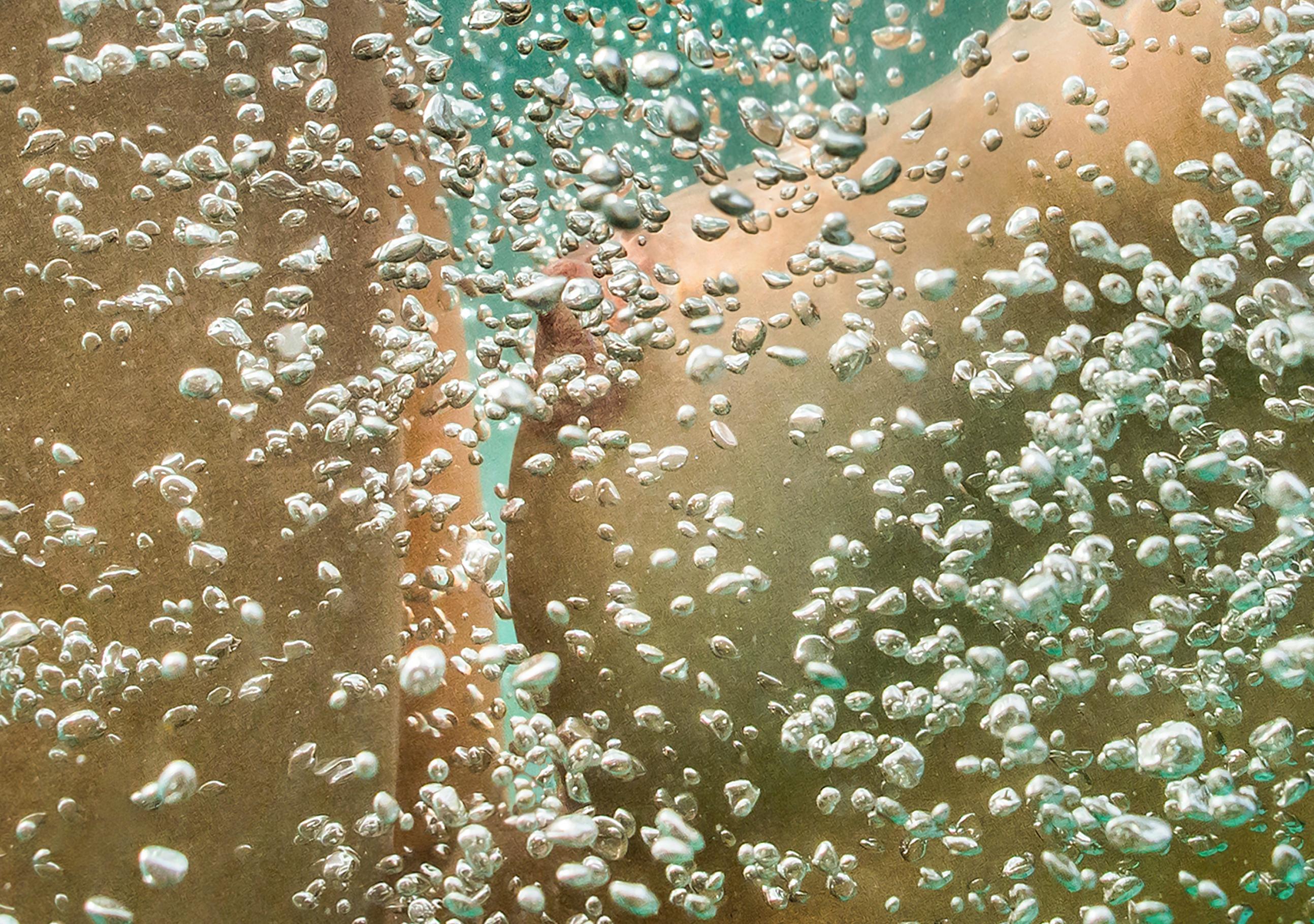 Champán - fotografía de desnudo bajo el agua - impresión de pigmento de archivo 43x65