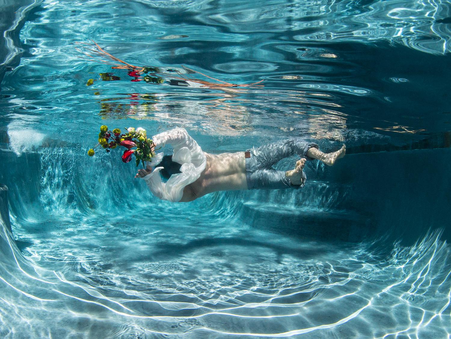Cold Song III - underwater photograph - archival pigment print - Photograph by Alex Sher