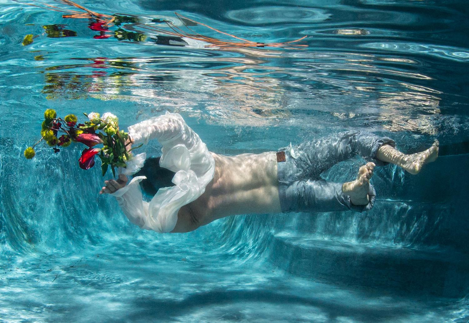 Cold Song III - underwater photograph - archival pigment print - Photorealist Photograph by Alex Sher