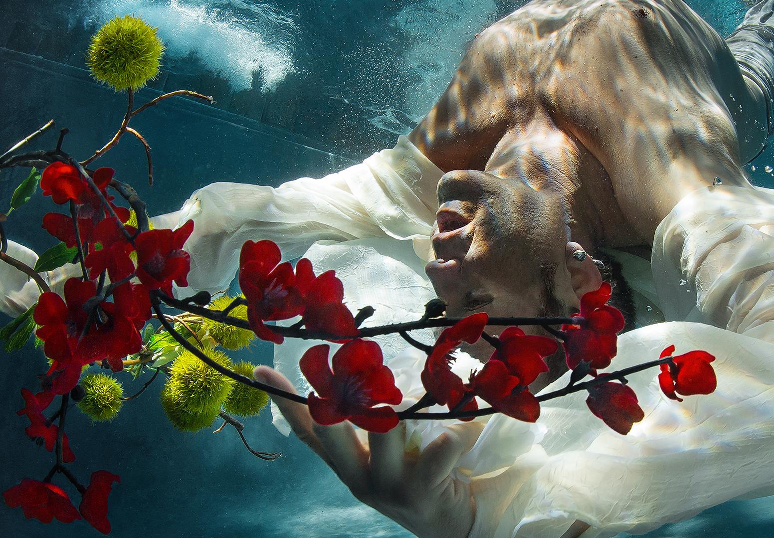Cold Song - Unterwasser-Nacktes Foto - Druck auf Aluminium 8 x 12