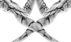 Crossfire - Unterwasser-Schwarz-Weiß-Nacktfotografie - Druck auf Papier 43 x 72"