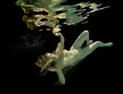 Danae and Zeus - underwater nude photograph - print on paper 17.5x22"