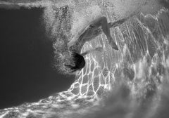 Dragon Mouth Trip - underwater black&white nude photograph - archival print