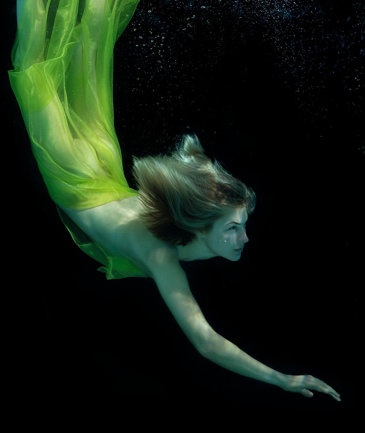 Green Fairy - underwater photograph - print on paper 35
