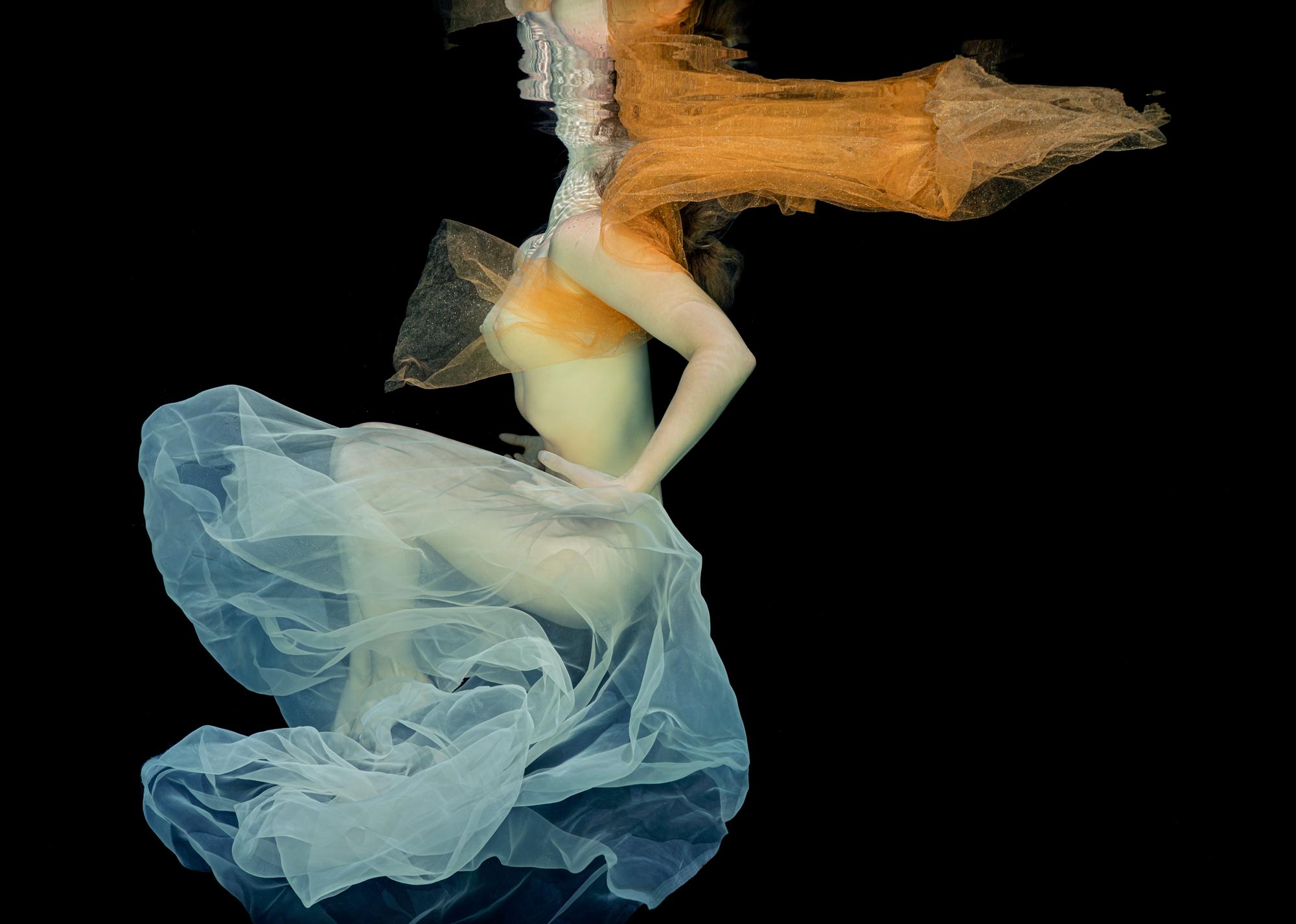 Alex Sher Figurative Photograph - Her Majesty - underwater nude photograph - archival print 25” x 35”