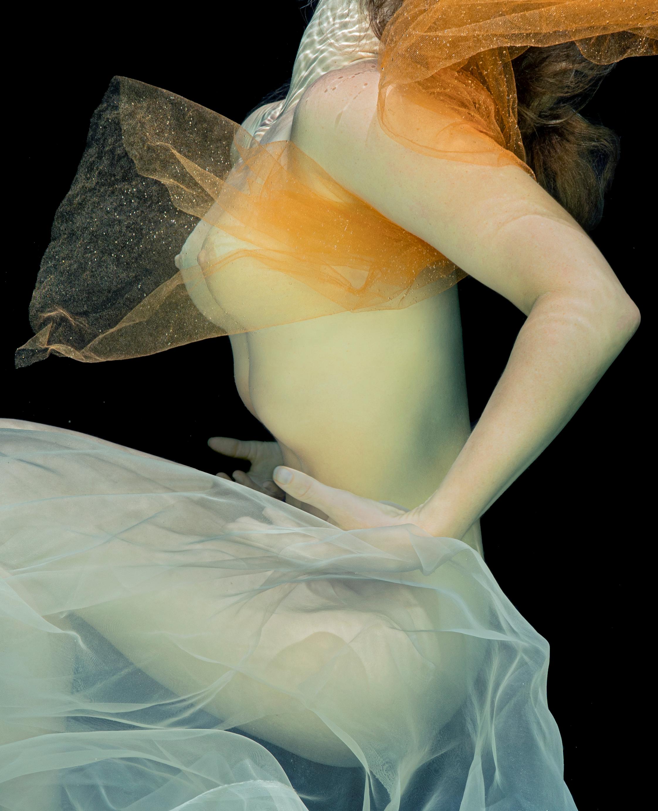 Her Majesty - underwater nude photograph - archival print 16.8” x 23.5” - Photograph by Alex Sher