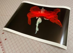 Hibiscus - fotografía de desnudo bajo el agua - impresión de pigmento de archivo 24" x 36"