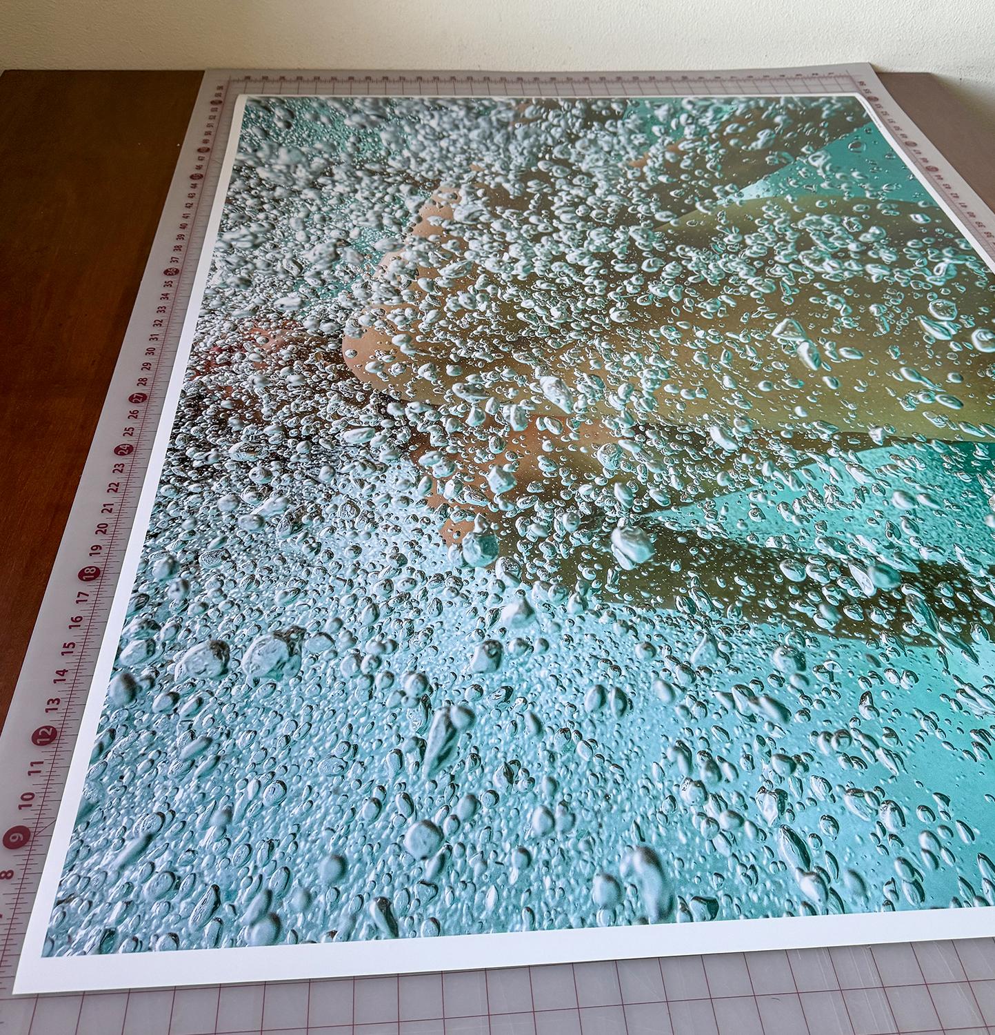 Champagne chaud  - photographie de nu sous-marin - tirage pigmentaire d'archives 35x48