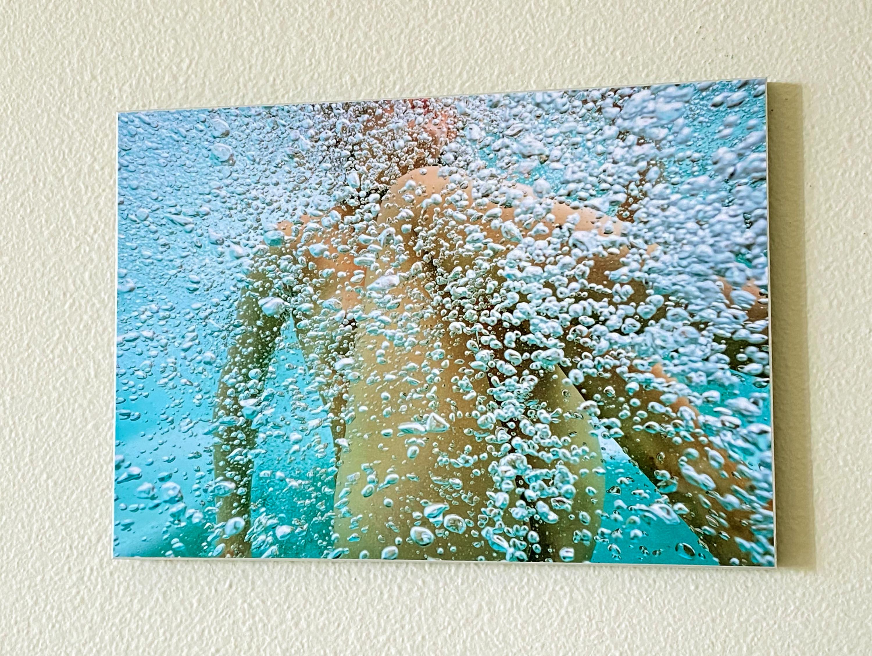 Hot Champagne  - underwater nude photograph - print on aluminum 8 x 12