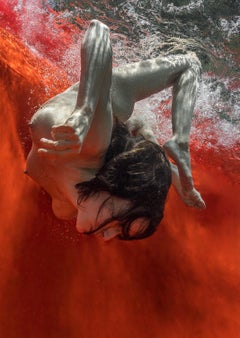 Hot Pretzel - underwater nude photograph - archival pigment print 16"x23"