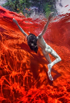 Hot Water - underwater nude photograph - archival pigment print 24" x 18"