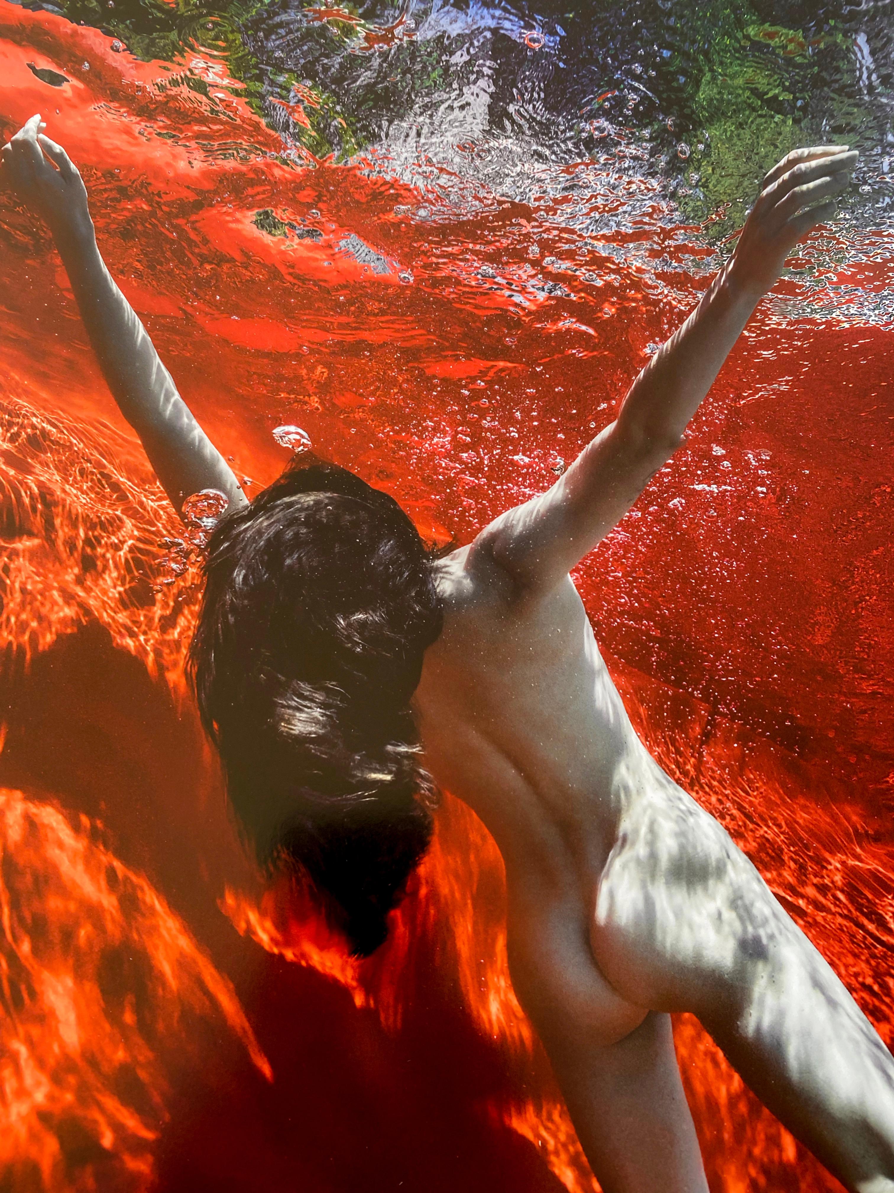Hot Water - underwater nude photograph - print on aluminum 36
