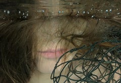 Lucky Catch - underwater nude photograph - archival pigment print 58" x 43"