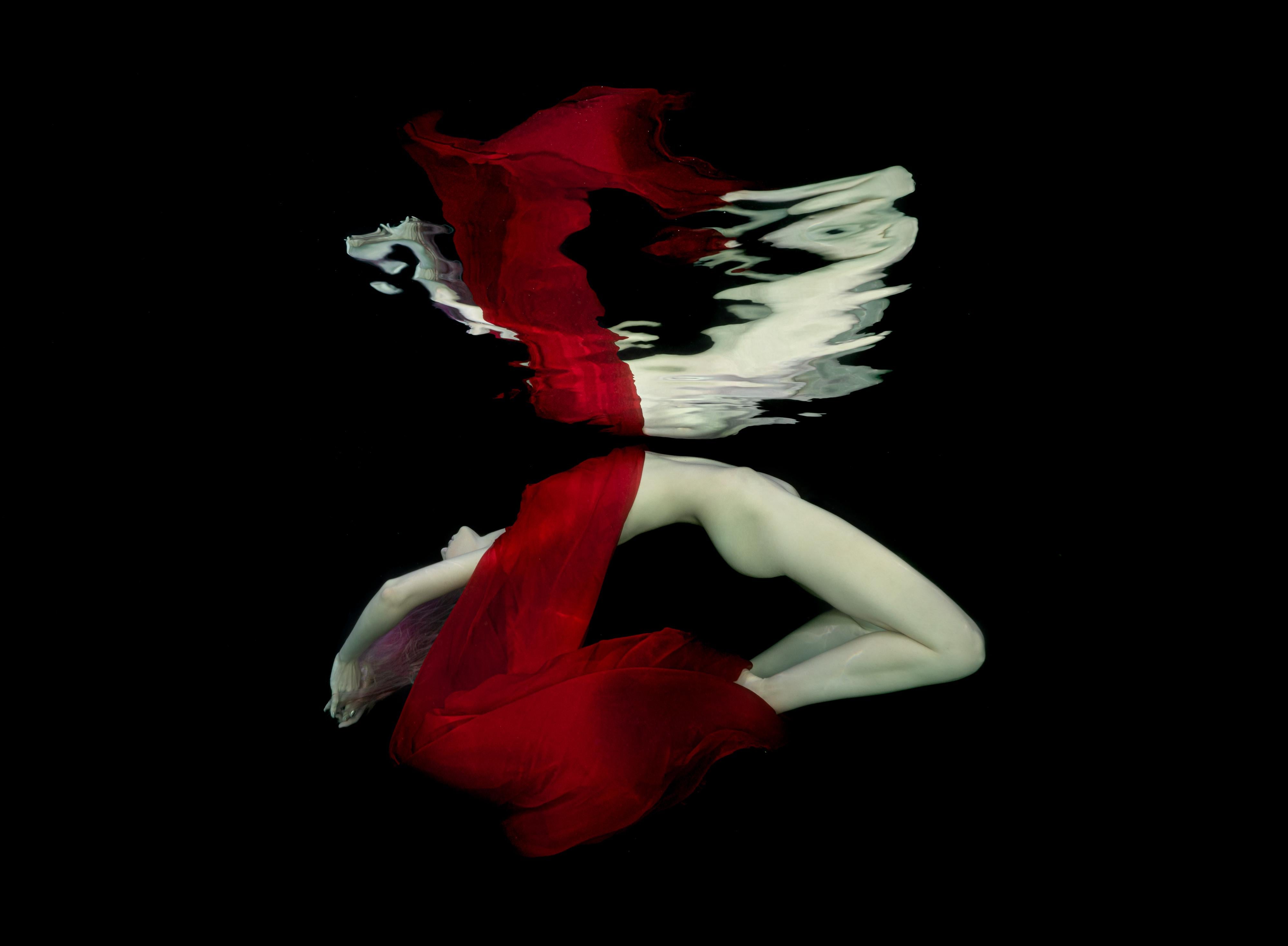 Alex Sher Figurative Photograph - Mercury- underwater nude photograph - archival pigment print 35" x 47"