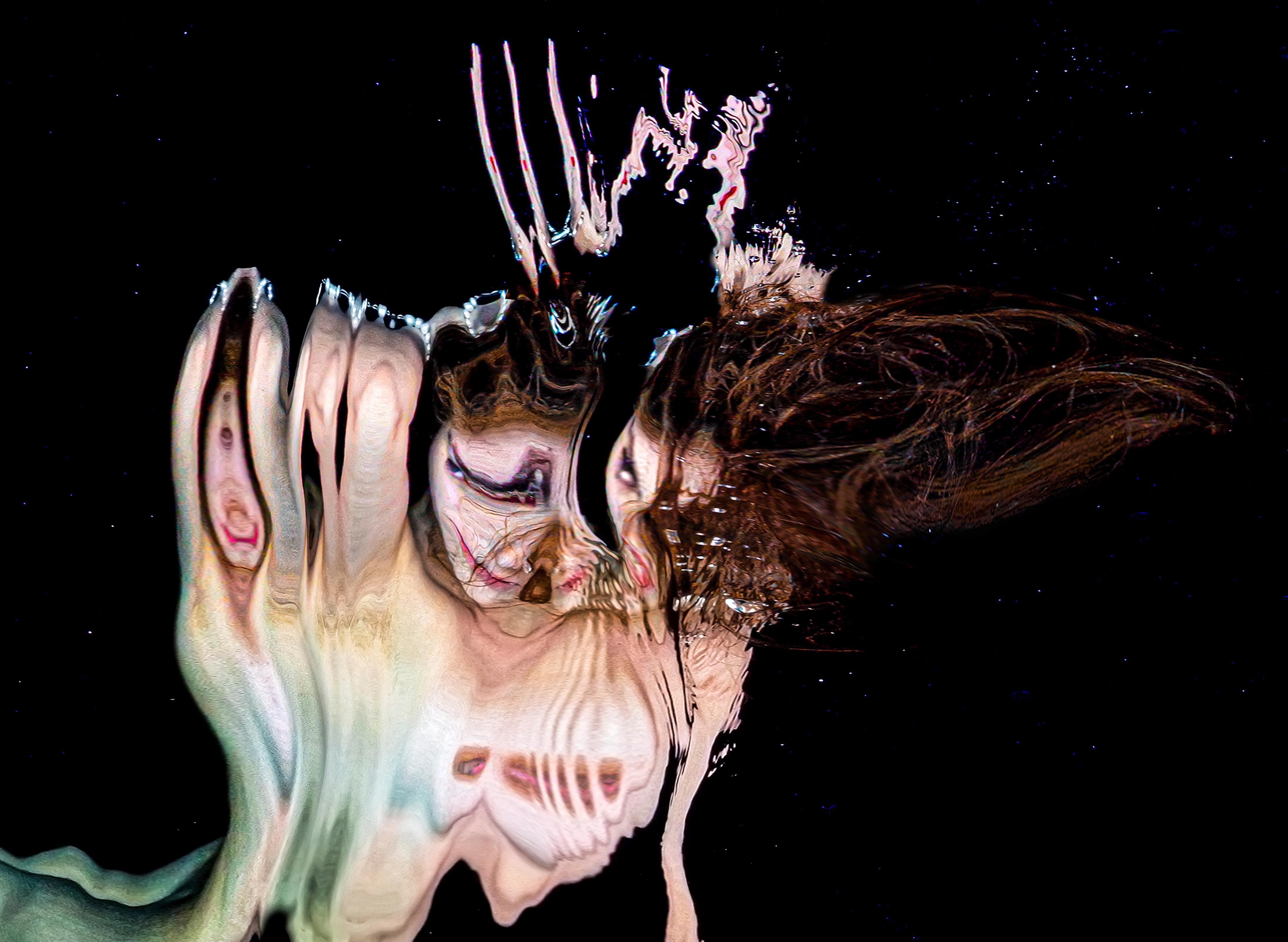 Möbius Mermaid - underwater nude photo from series REFLECTIONS acrylic 32x48