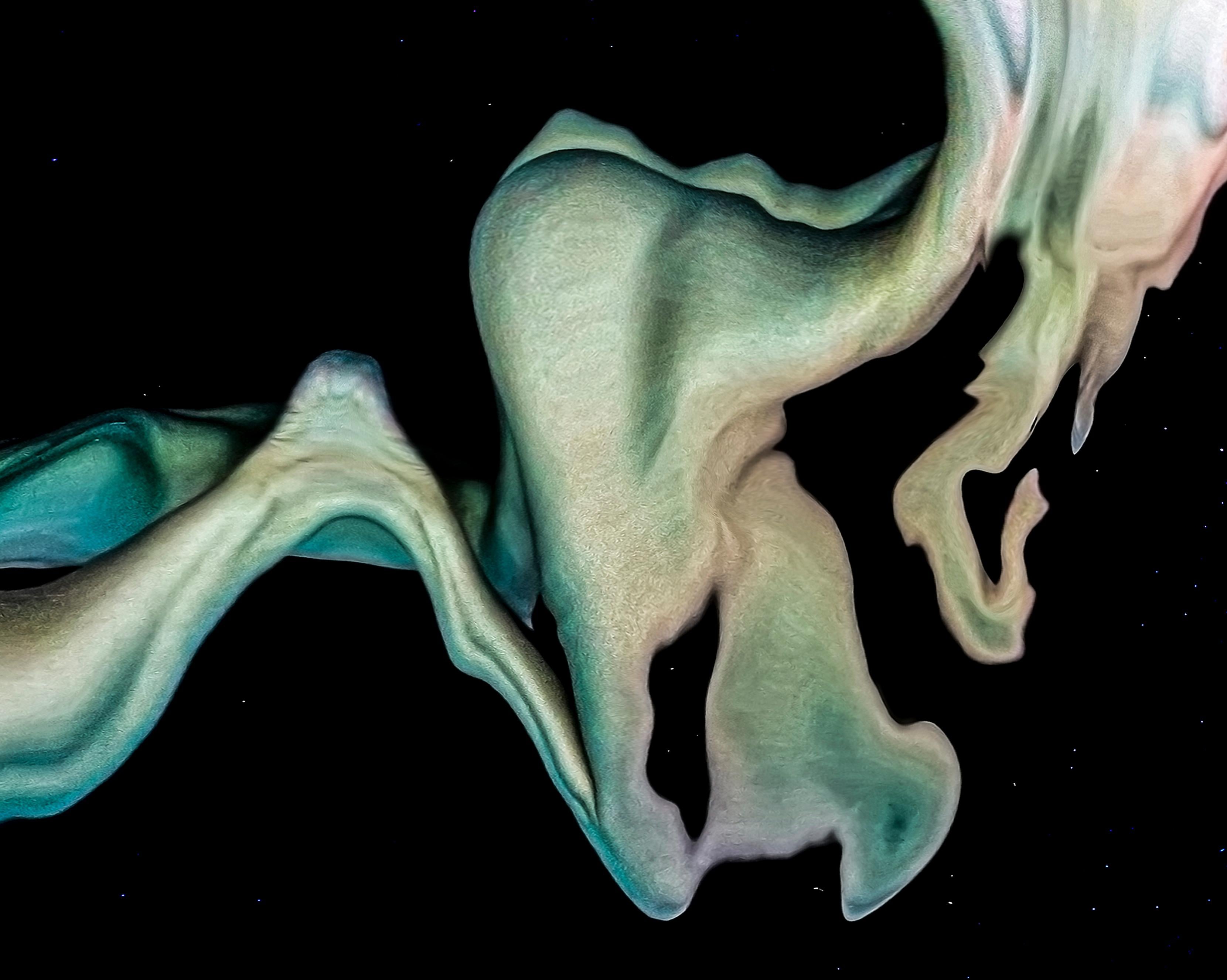 Möbius Mermaid - photographie de nu sous-marine - REFLECTIONS - pigment d'archive - Noir Abstract Photograph par Alex Sher
