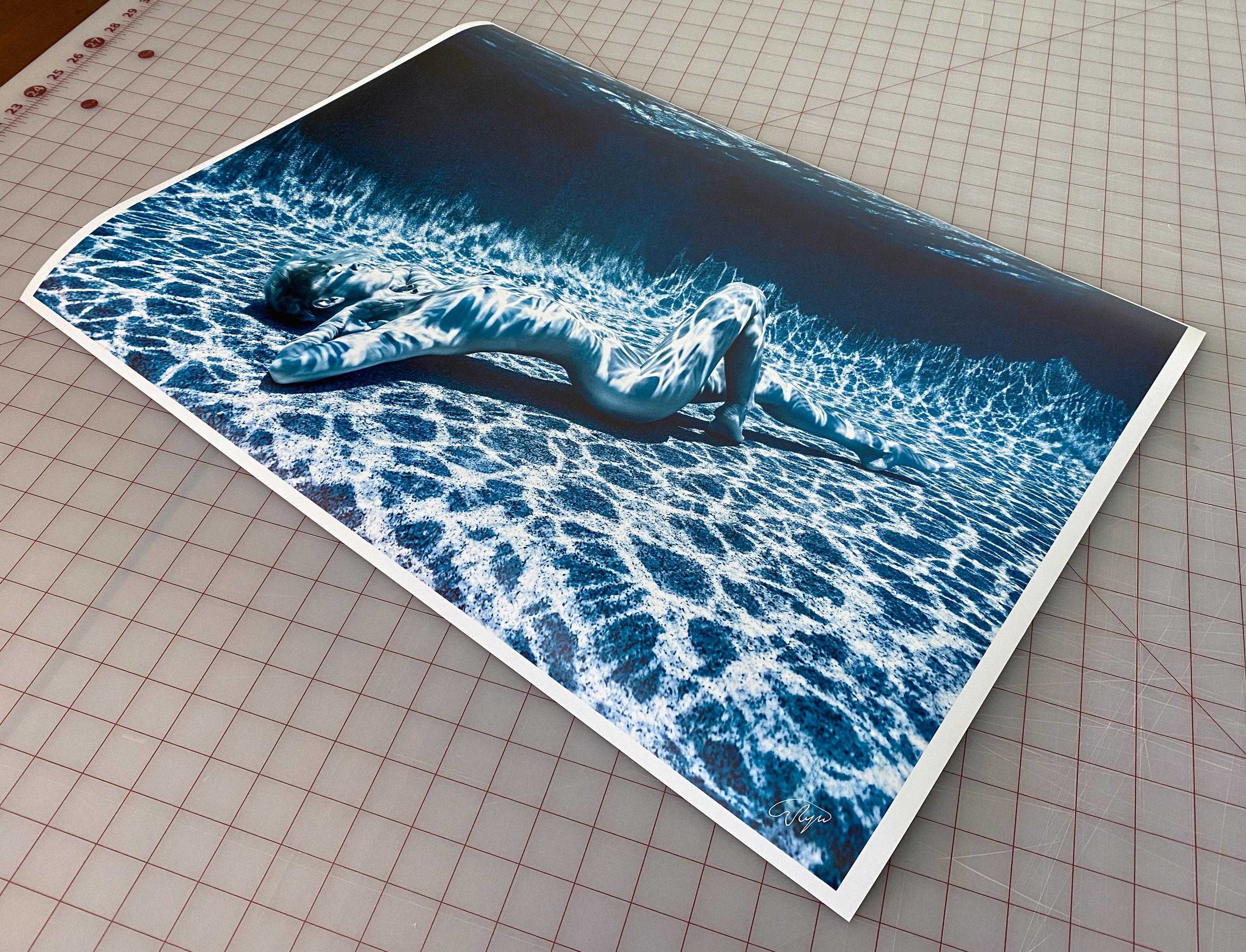 Moonlight - underwater nude photograph - archival pigment print 18x24