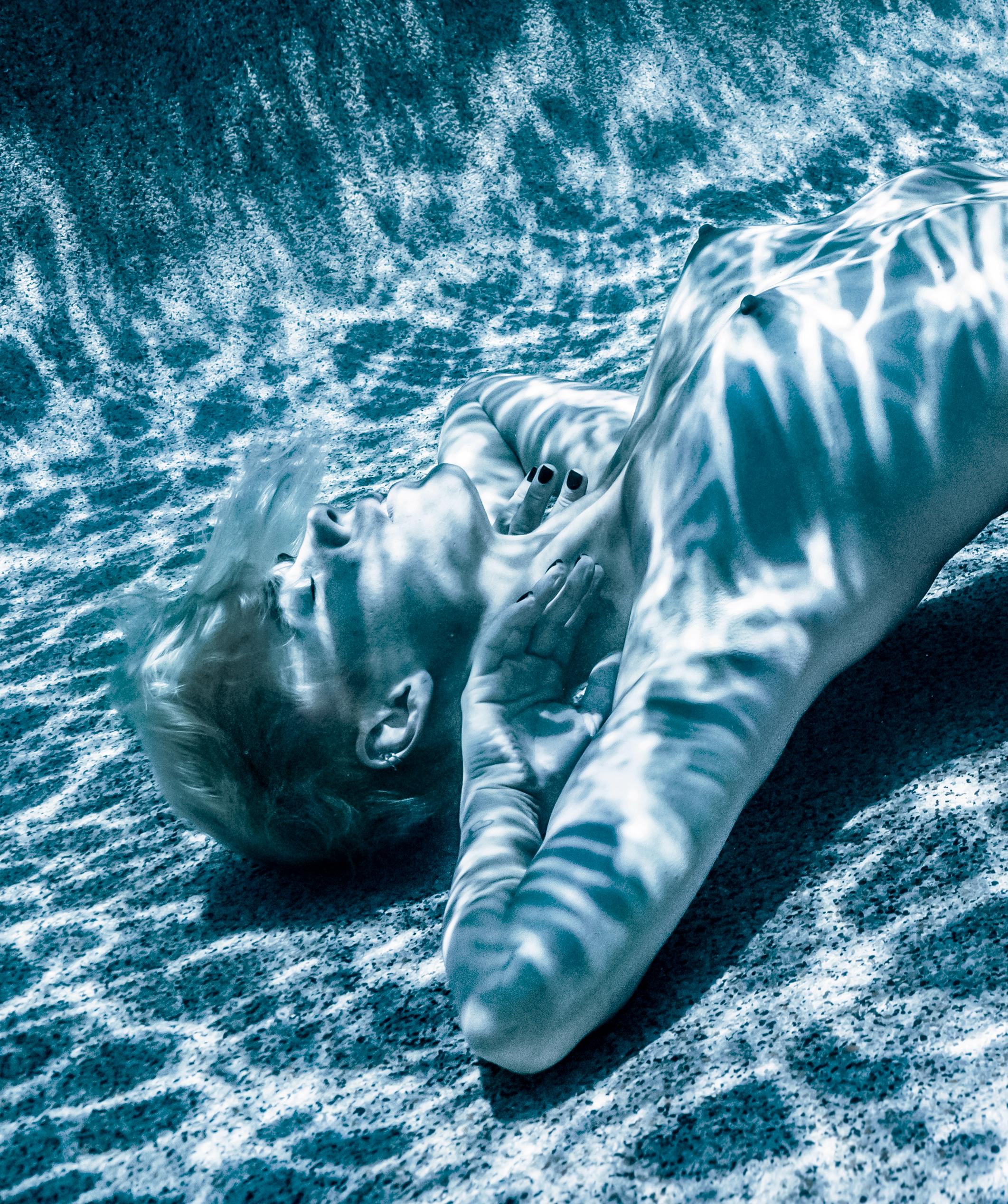 Moonlight - underwater nude photograph - archival pigment print 35x47