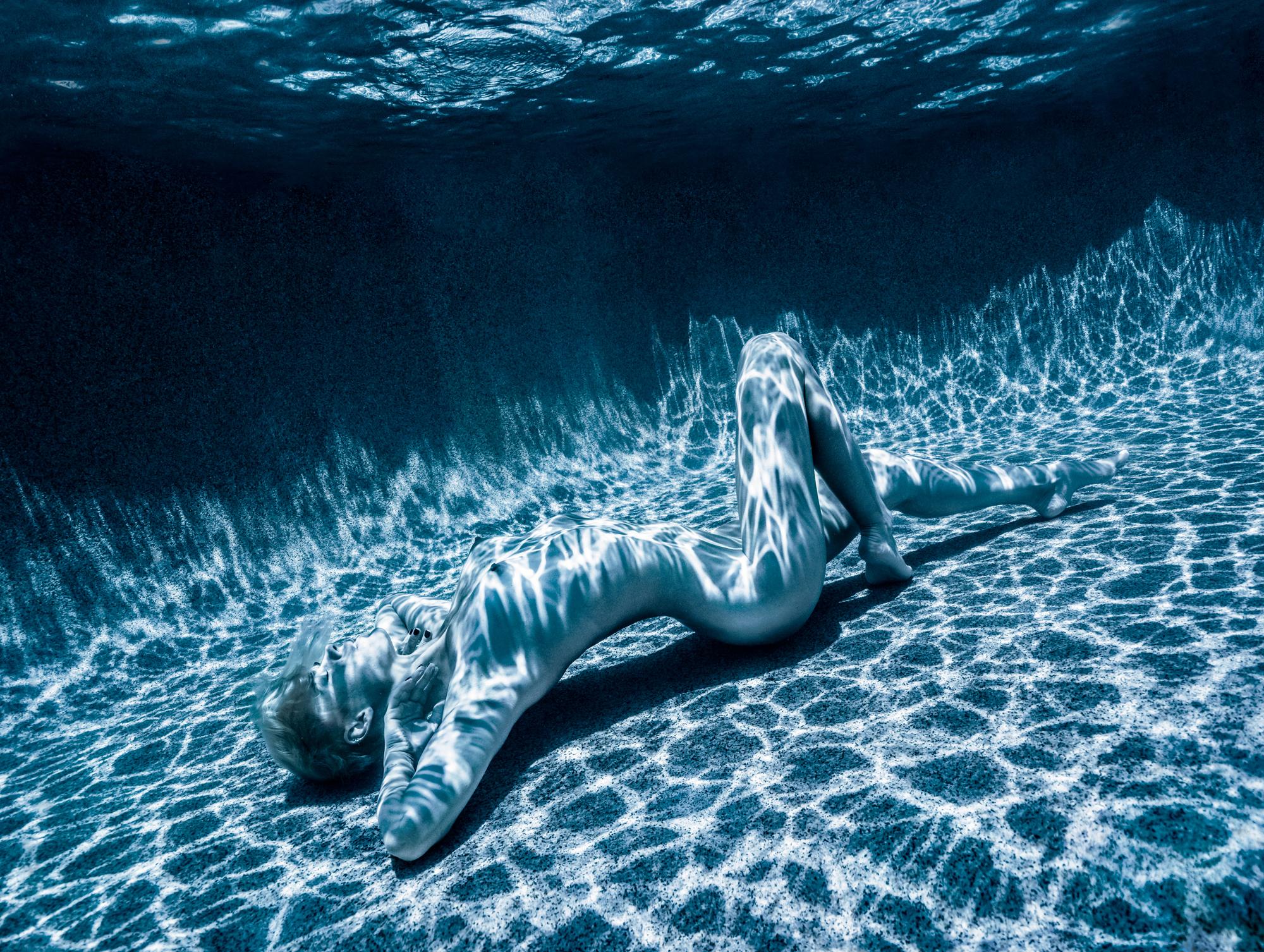 Alex Sher Figurative Photograph - Moonlight - underwater nude photograph - archival pigment print 43x57"