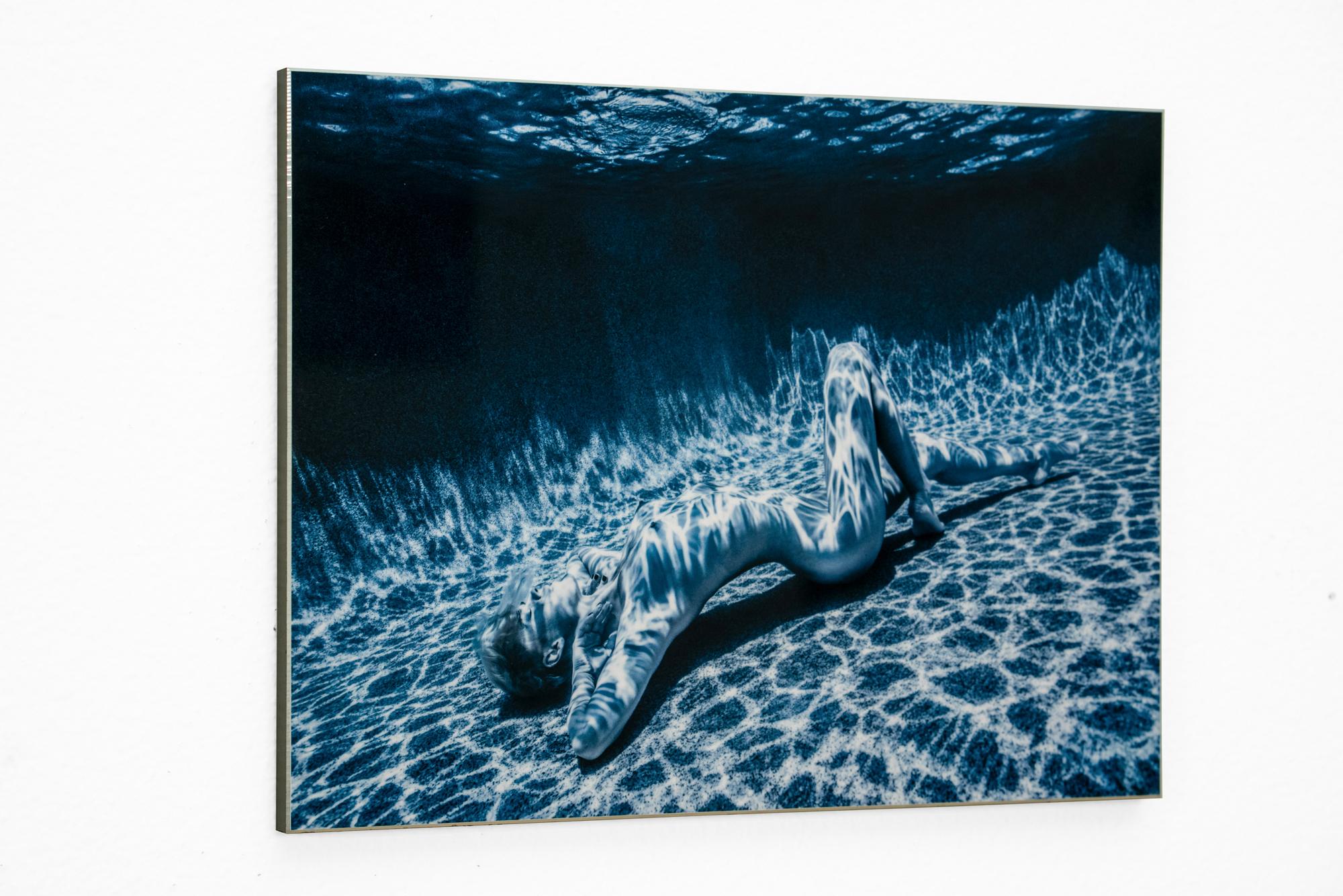 Moonlight - underwater nude photograph - print on aluminum 9 x 12