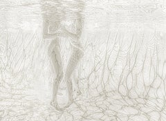 Networking - underwater nude b&w photograph - archival pigment 35x50"
