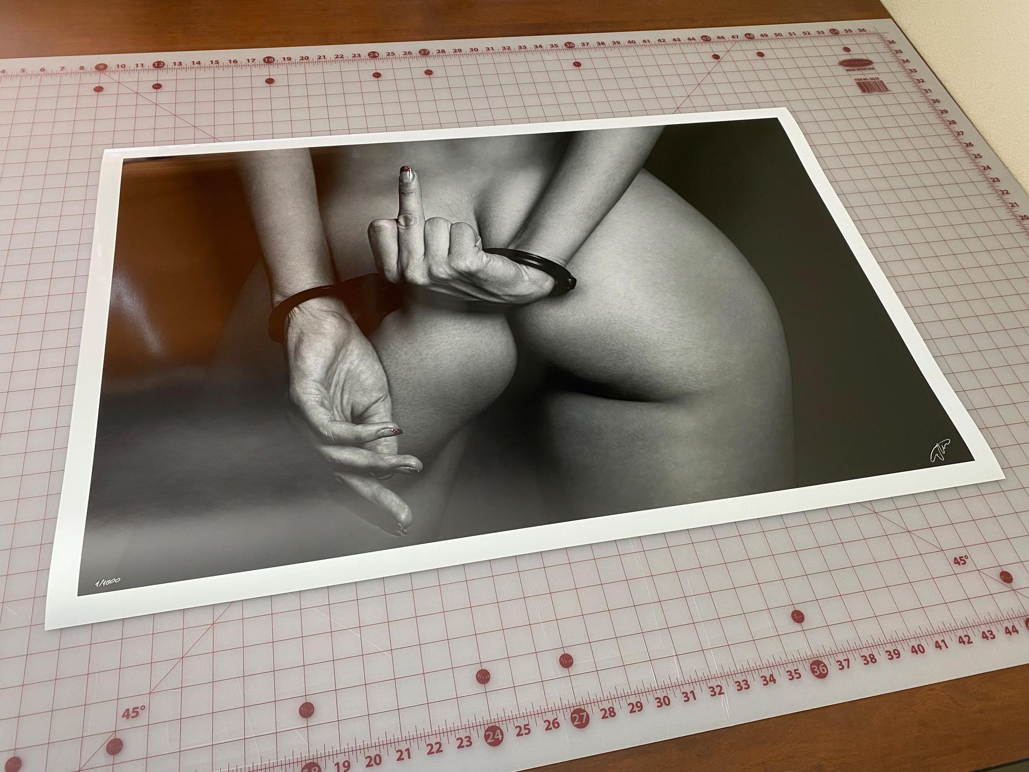 No Way - black & white nude photograph - archival pigment print 22x35