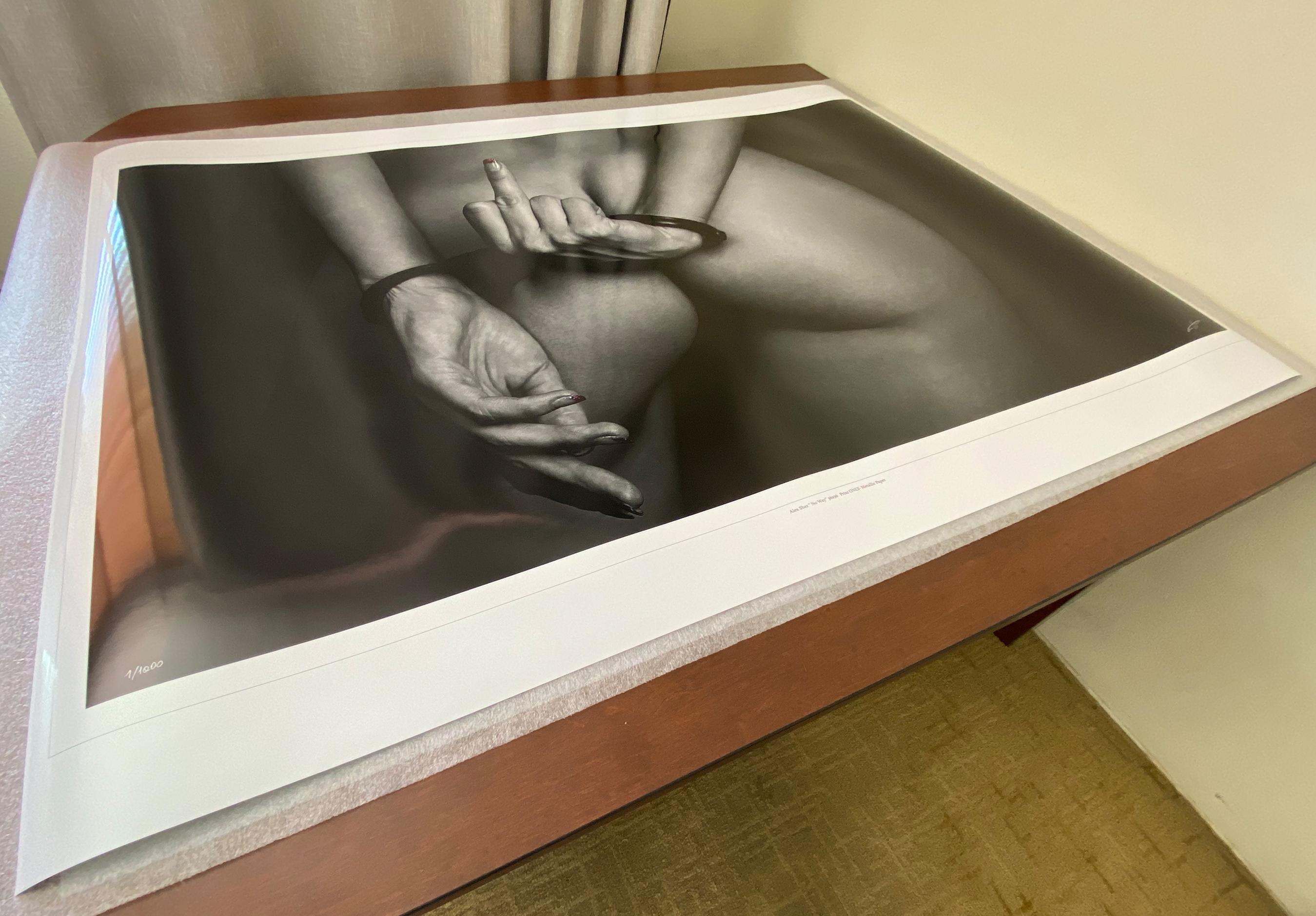No Way - black & white nude photograph - archival pigment print 35x55