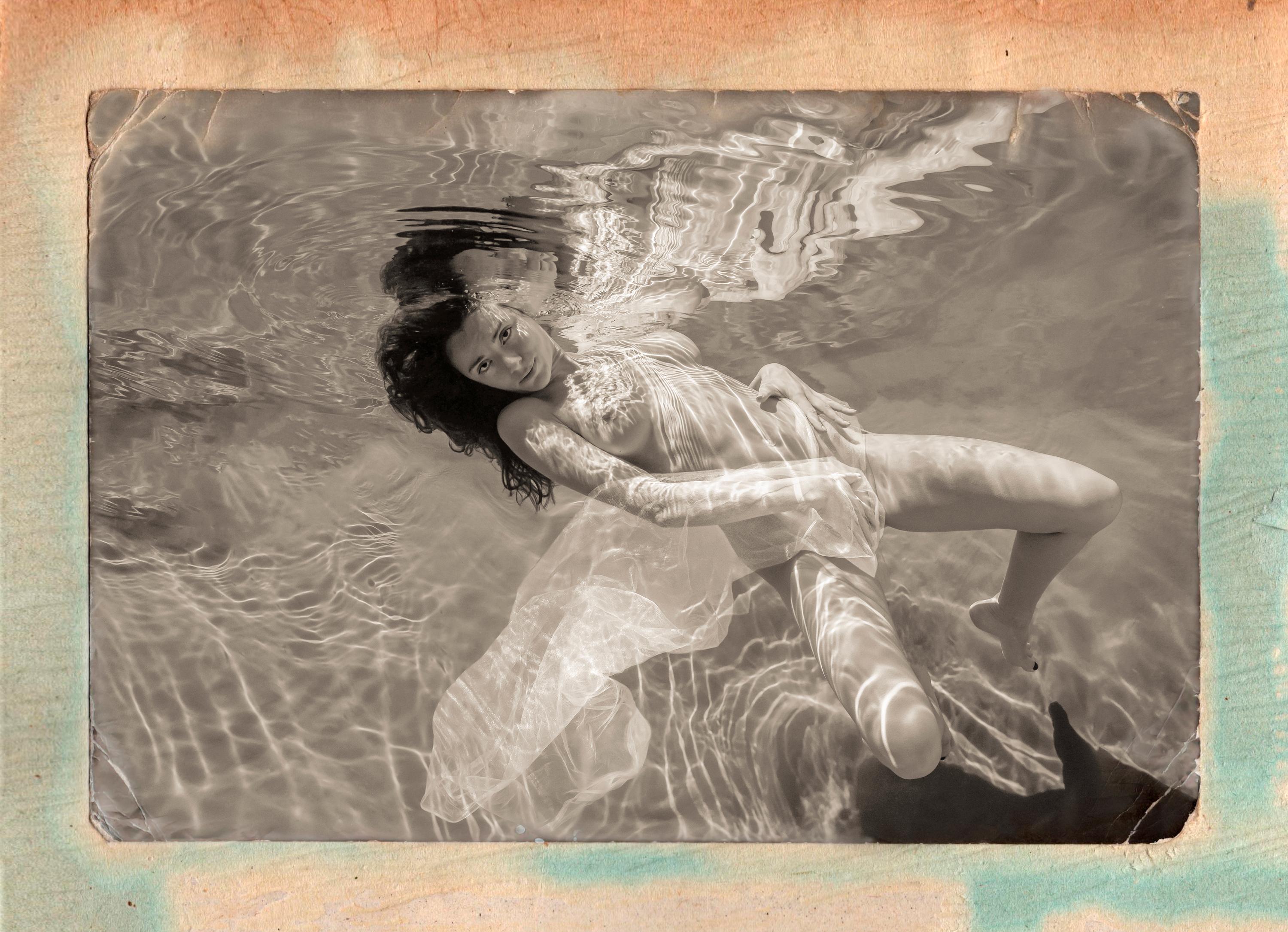 Old Album - underwater nude photograph - archival pigment print