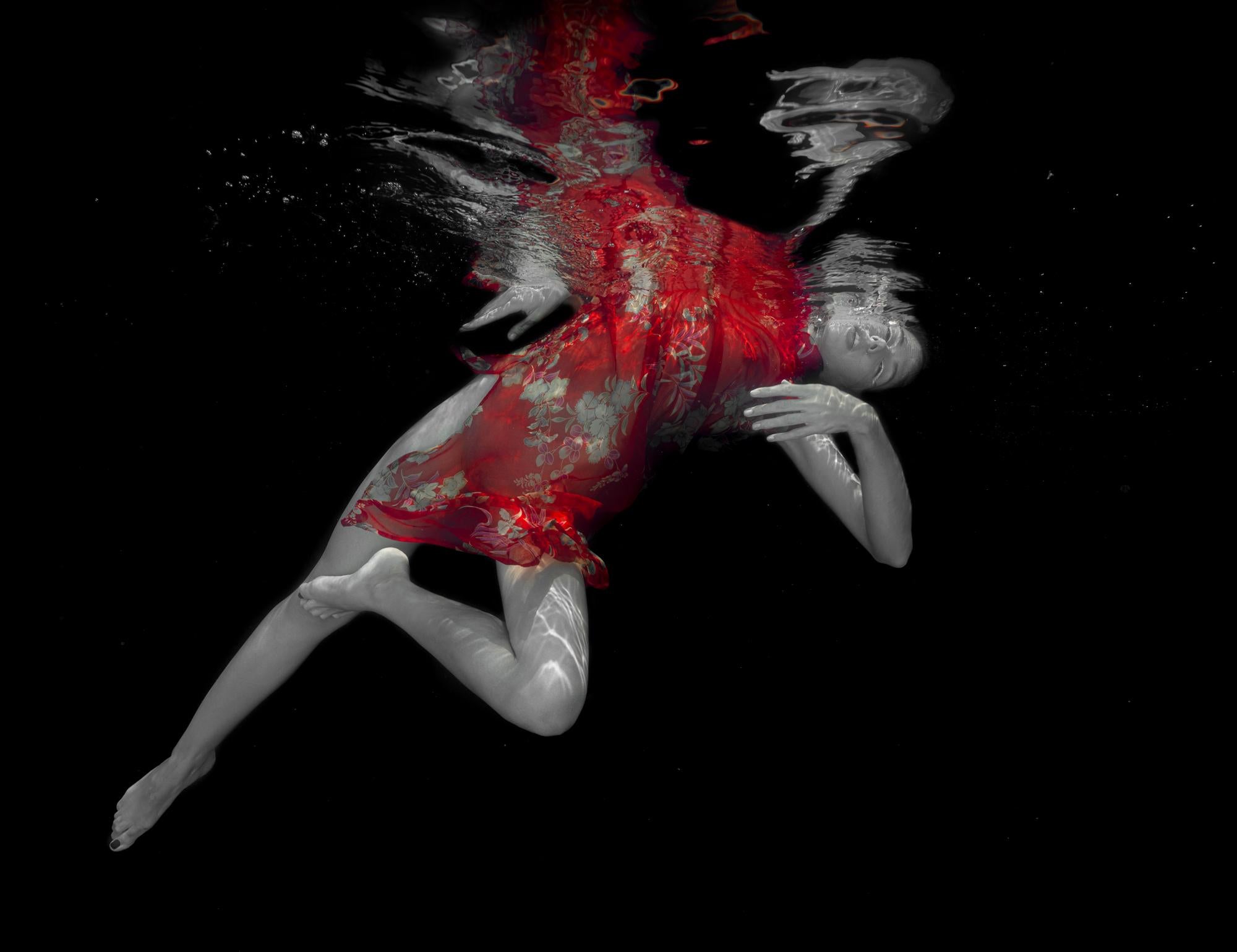 Alex Sher Figurative Photograph - Orgasm - underwater photograph - print on paper 17.5" x 23"