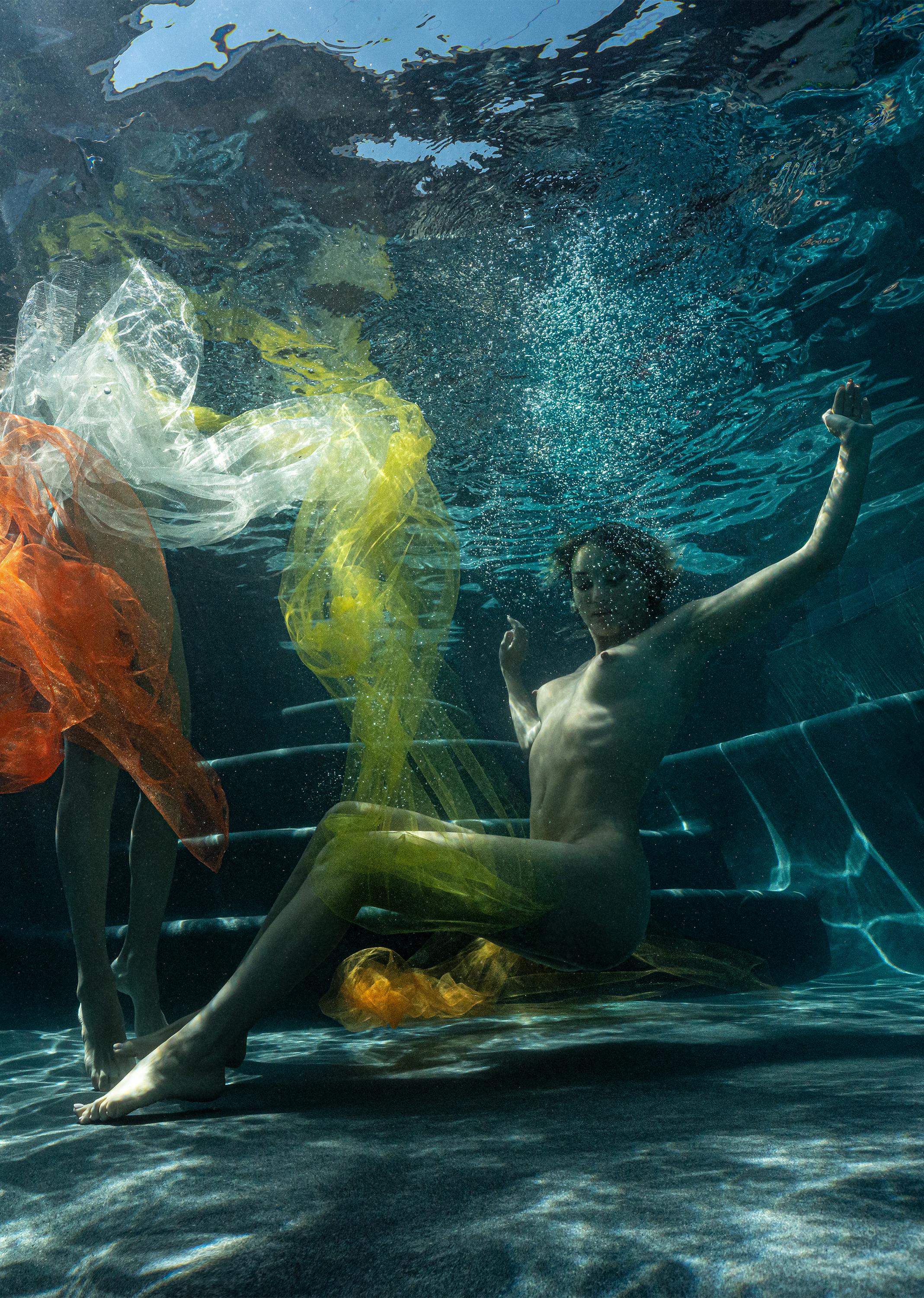 Pool Party IX - underwater nude photograph - archival pigment print 16x24