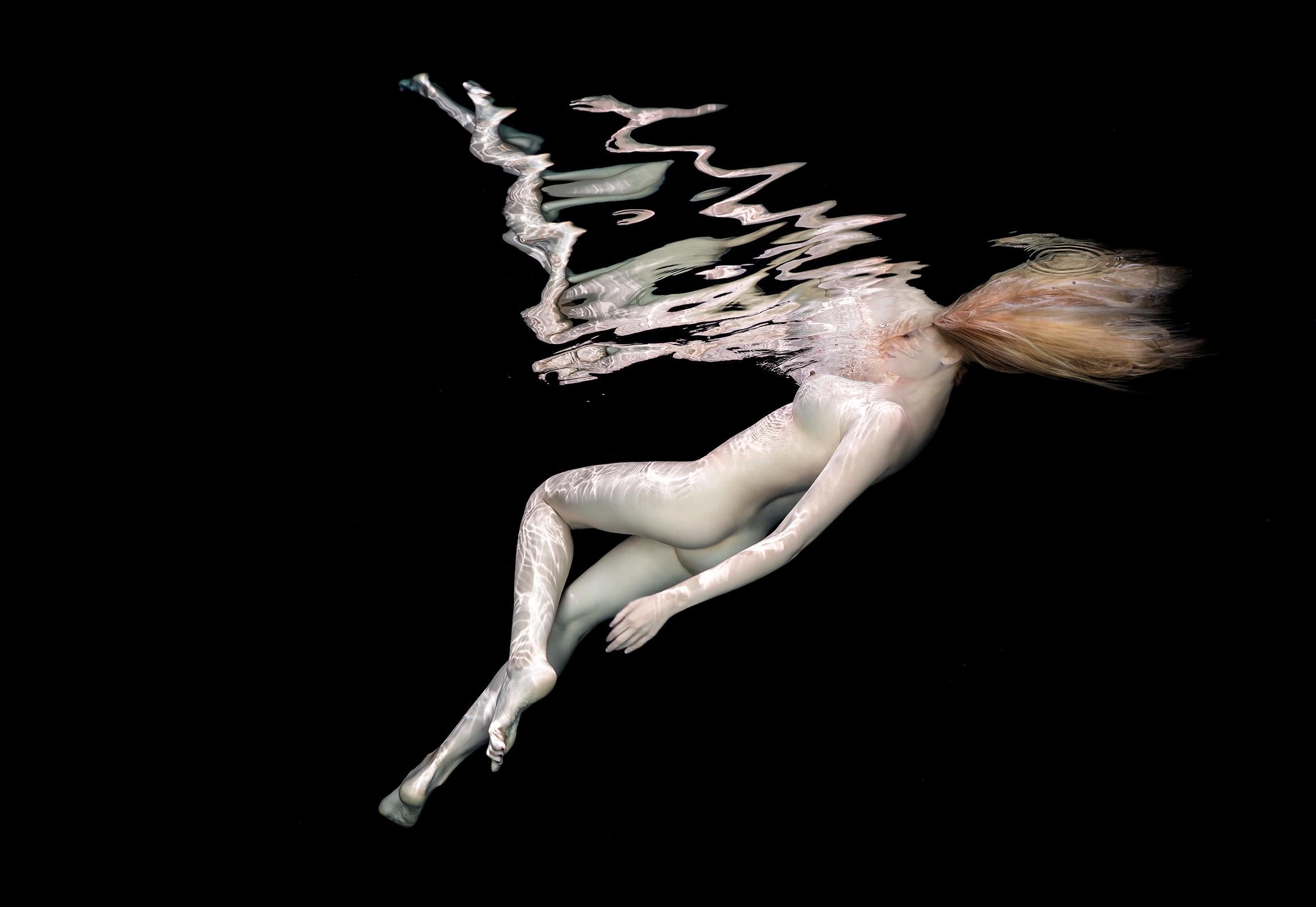 Alex Sher Nude Photograph - Porcelain III  - underwater nude photograph - print on aluminum 24" x 36"