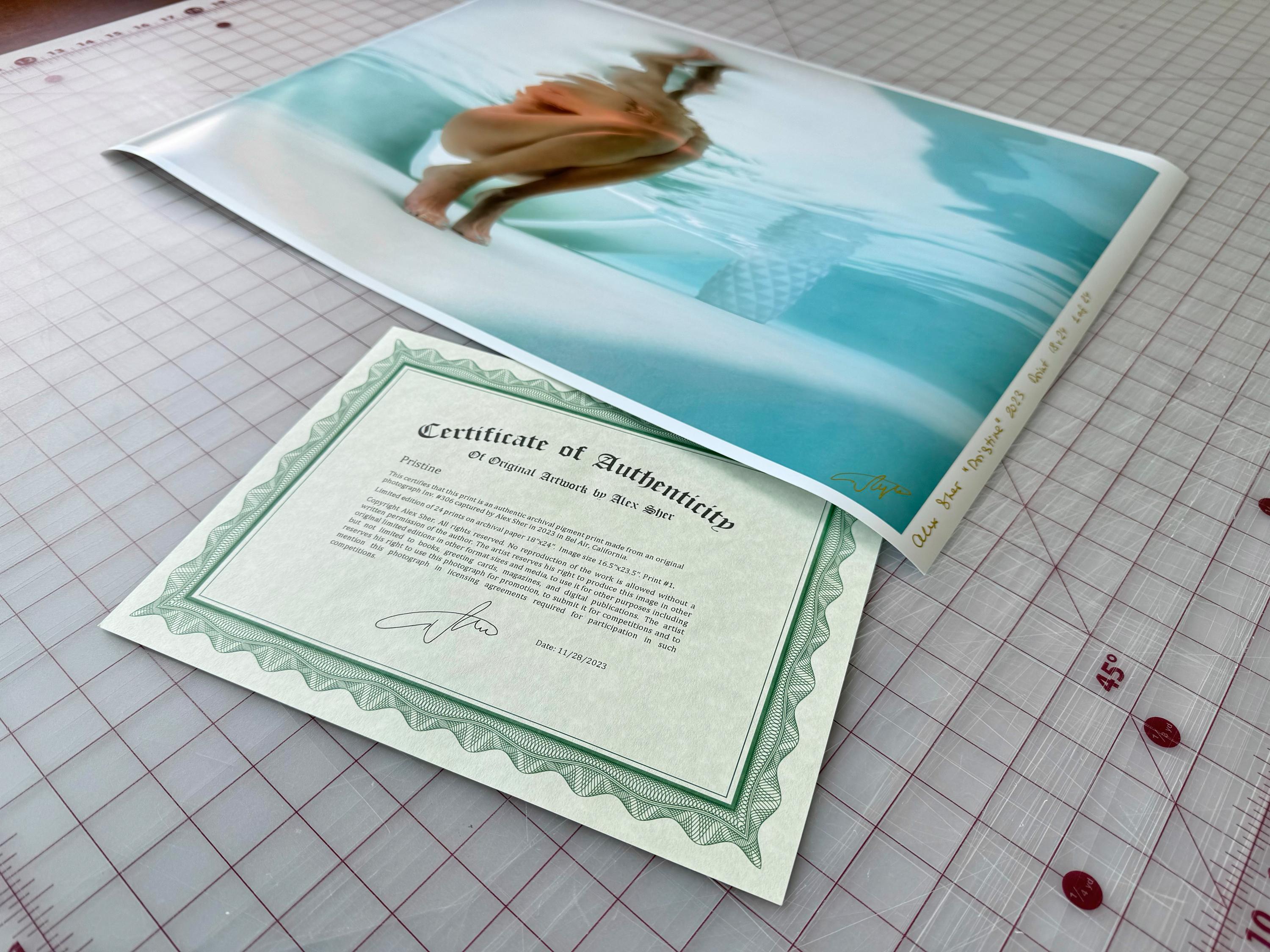 Pristine - underwater nude photograph - archival pigment print 16