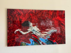 Private Pool - underwater nude photograph from series REFLECTION aluminum 29х48"