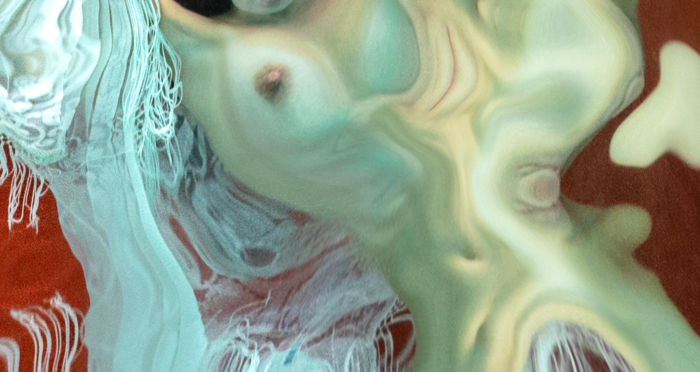 “Prophetess” is a part of Alex Sher’s popular series Reflections - underwater photographs that could be almost mistaken for abstract paintings as they bring up recollections of masterpieces by Picasso, Dali or Edvard Munch. In fact Reflections are
