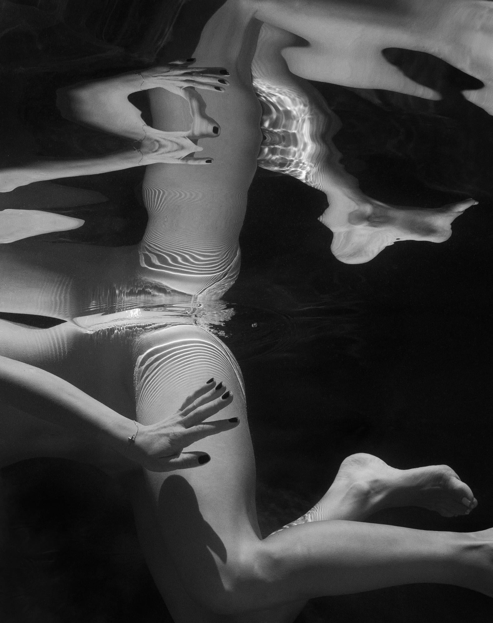 Alex Sher Black and White Photograph - Reflection - underwater nude photograph - archival pigment print