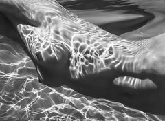 Ripples - underwater black & white nude photograph - archival pigment print