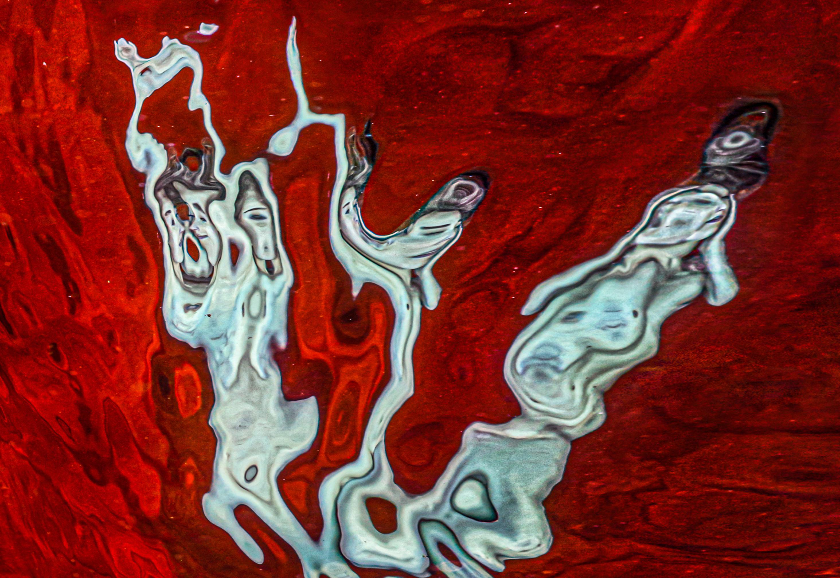 The Scream - photograph of an underwater reflection - archival print 16 x 23
