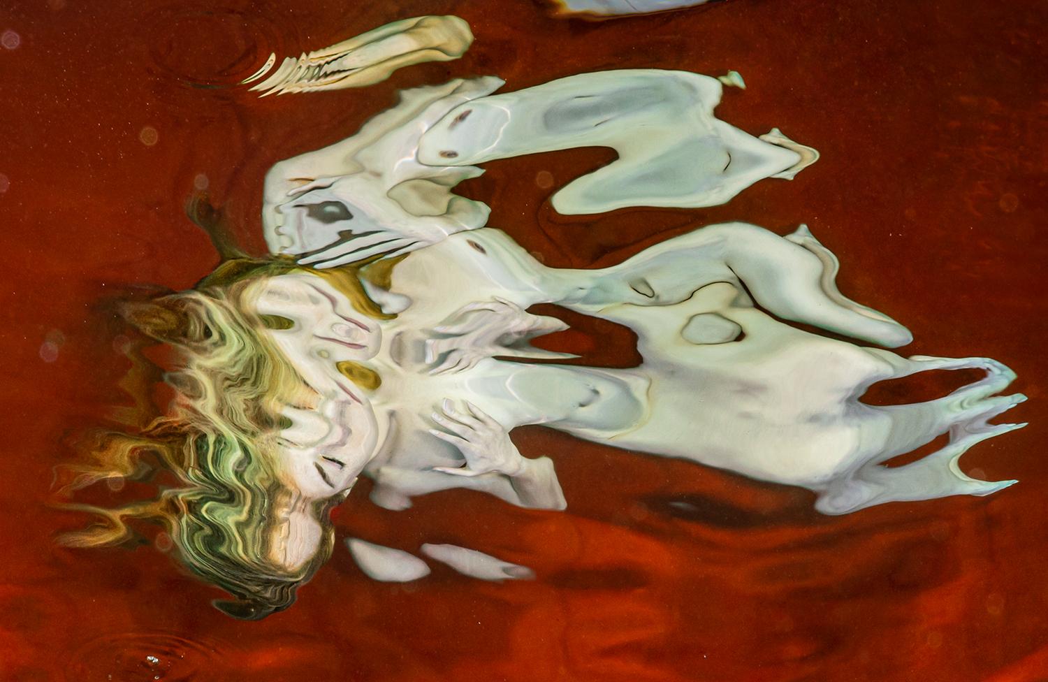 Siesta - foto desnudo bajo el agua - impresión sobre aluminio 8 x 12