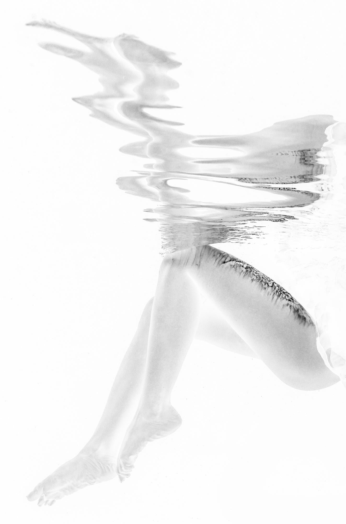 Alex Sher Black and White Photograph - Sketch - underwater b&w photograph - archival pigment print 24x16"