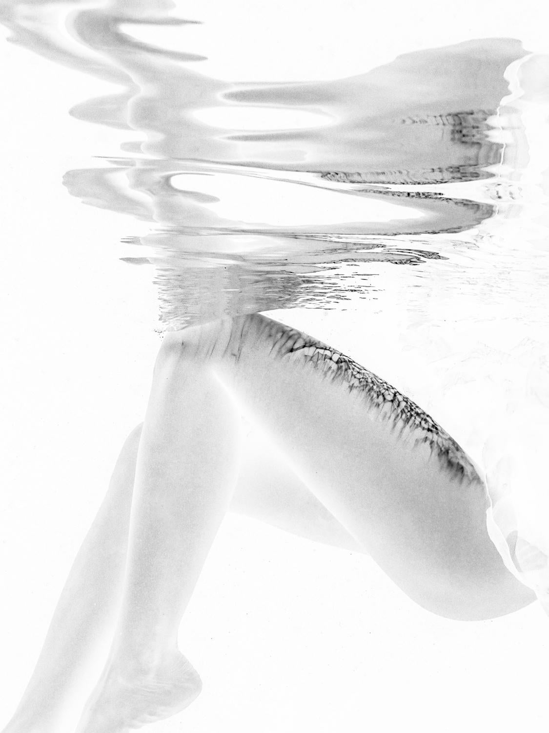 Sketch - underwater b&w photograph - archival pigment print 24x16