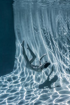 Slow Motion (blue) - underwater nude photograph - archival pigment print
