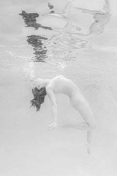 Soft Dance - underwater nude photo - print on aluminum 12" x 8"