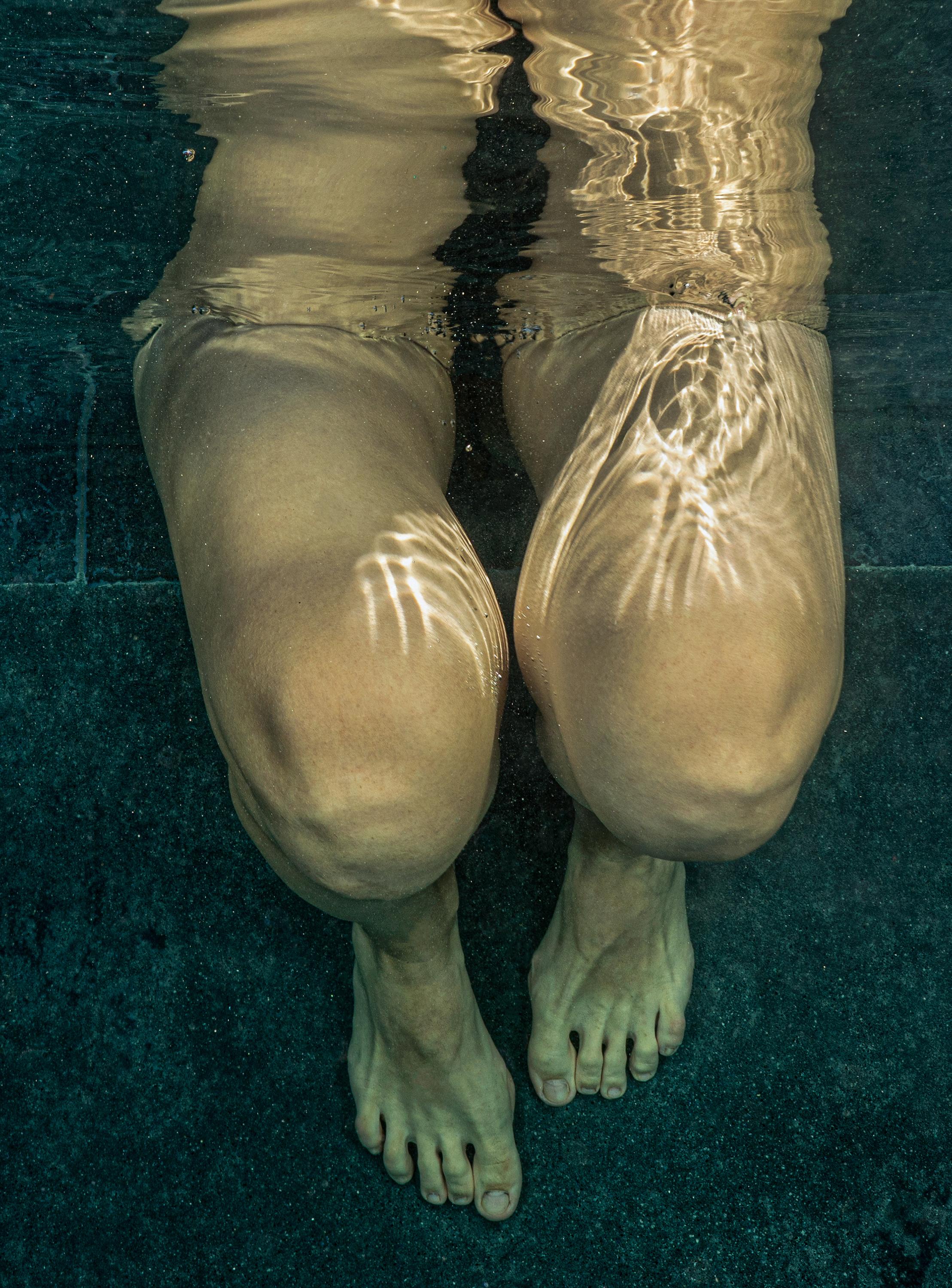 Split - photographie de nu sous-marin - tirage pigmentaire d'archives 17x24