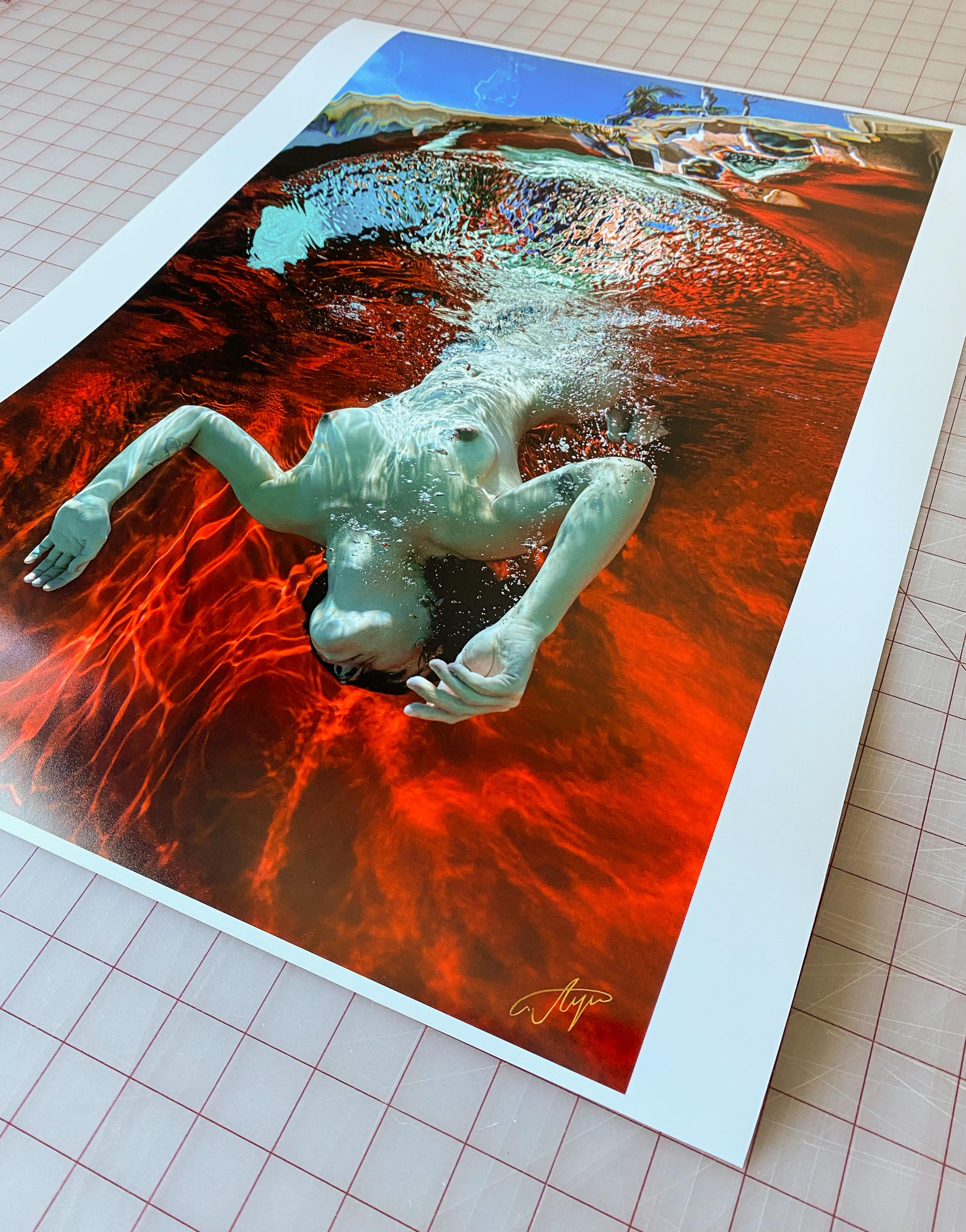 Summer - photographie de nu subaquatique - pigment d'archives 35