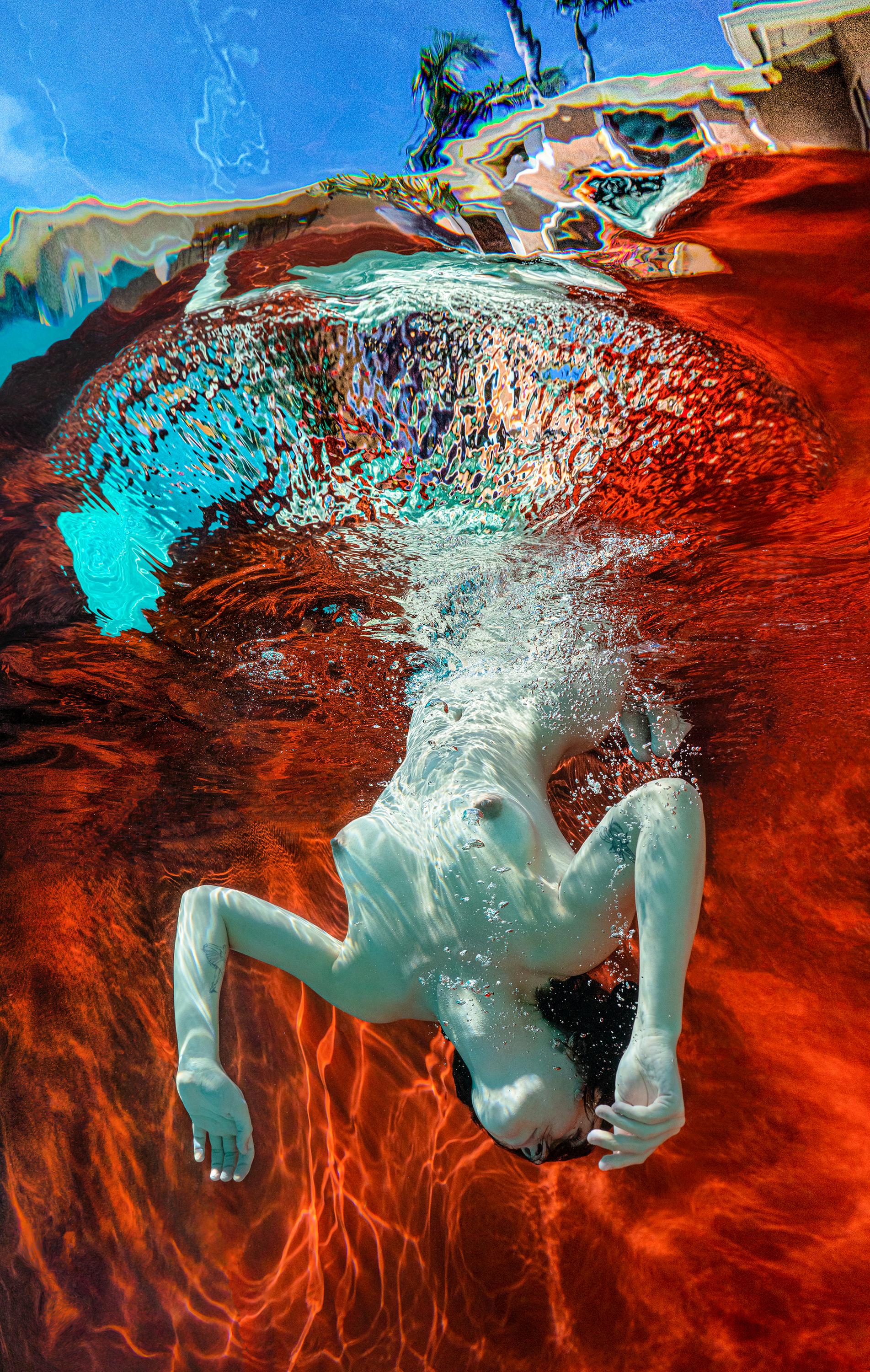 Alex Sher Figurative Photograph - Summer - underwater nude photograph - archival pigment 35" x 22"